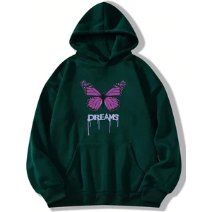 Only Trendwear Oversize Dream Butterfly Baskılı Sweatshirt