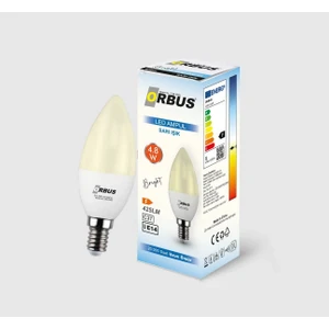 Bright LED Ampul 4.8W Sarı Işık E14 425 Lm
