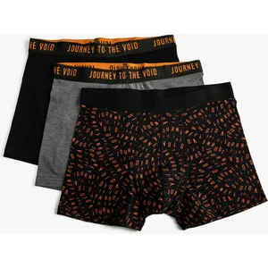 3'lü Boxer Seti Baskılı Pamuklu