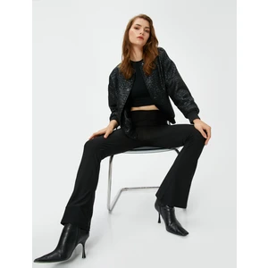 İspanyol Paça Tayt Normal Bel