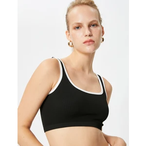 Crop Fitilli Biye Detaylı Askılı