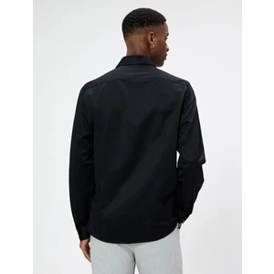 Spor Gömlek Slim Fit Klasik Yaka Uzun Kollu Non Iron