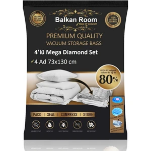 Balkan Room Vakum Hurcu 4’lü Mega Diamond Set Vakumlu Hurç Vakumlu Poşet