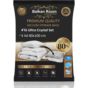 Balkan Room Vakum Hurcu 4’lü Ultra Crystal Set Vakumlu Hurç Vakumlu Poşet