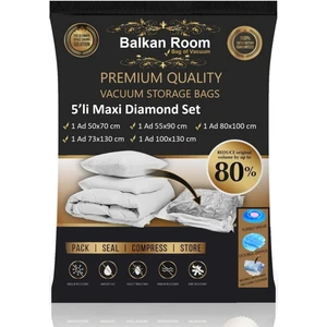 Balkan Room Vakum Hurcu 5’li Maxi Diamond Set Vakumlu Hurç Vakumlu Poşet