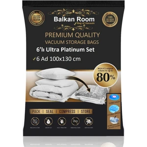 Balkan Room Vakum Hurcu 6'lı Ultra Platinum Set Vakumlu Hurç Vakumlu Poşet