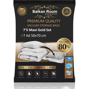 Balkan Room Vakum Hurcu 7’li Maxi Gold Set Vakumlu Hurç Vakumlu Poşet