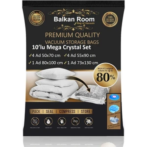 Balkan Room Vakum Hurcu 10'lu Mega Crystal Set Vakumlu Hurç Vakumlu Poşet