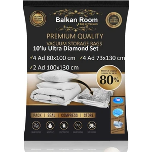 Balkan Room Vakum Hurcu 10'lu Ultra Diamond Set Vakumlu Hurç Vakumlu Poşet