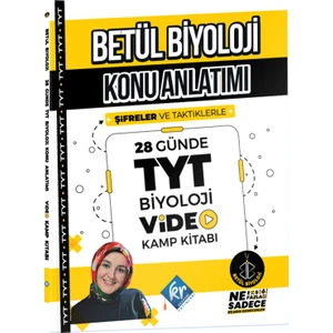 Kr Akademi Yayınları Betül Biyoloji Konu Anlatımı 28 Günde TYT Biyoloji Video Kamp Kitabı