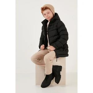 Fermuarlı Cepli Kapüşonlu Şişme Mont Erkek Çocuk Mont 6492324