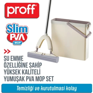 Proff Slim Pva Mop Temizlik Seti