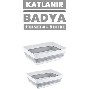 Katlanır Badya Leğen Akordiyon Katlanabilir Çok Amaçlı Badya Çeyiz Seti