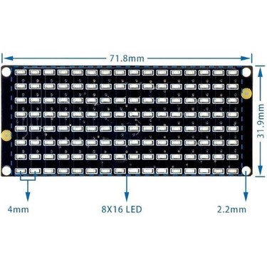 Motorobit 8X16 I2C Dot Matrix LED Modülü Fiyatı