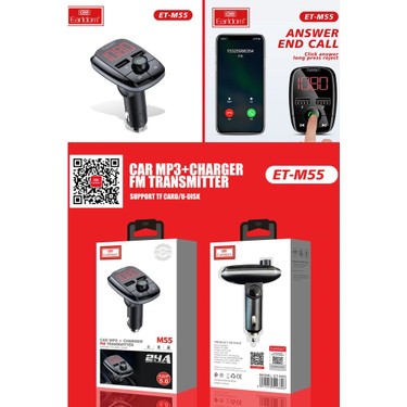 Fogy Earldom Bluetooth Usb3.0 Hızlı Şarj Fm Transmitter Araç Fiyatı