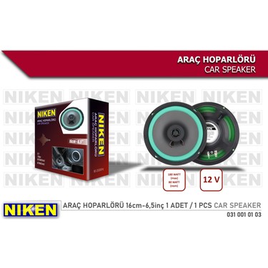 Niken Araç Hoparlörü 16cm 6.5inç 4 Ohm 180 Watt Fiyatı