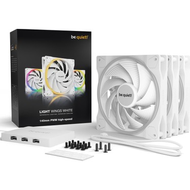 美品 正規品 be quiet! Light Wings LX 140 白 Be Quiet! Light Wings White 140MM Pwm Premium Argb Kasa Fanı Fiyatı