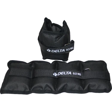 Delta 0,5 Kg x 2 Adet Toplam 1 Kg El Ayak Bilek Ağırlık Seti Kum Ağırlık