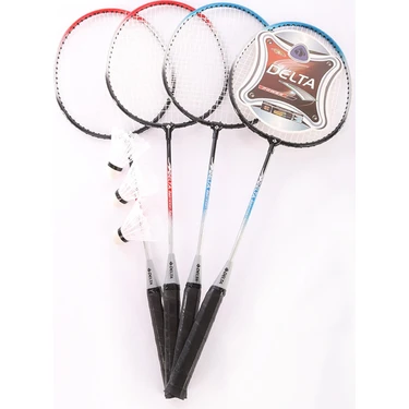 Delta 4 Adet Badminton Raketi İle 3 Adet Badminton Topu Ve Deluxe Badminton Çantası Dörtlü Grup