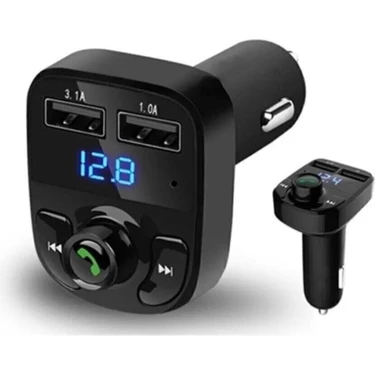 Asa Teknoloji Araç Kiti Fm Transmitter Bluetooth 5.0 Micro Sd USB Şarj Oto Müzik