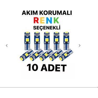 Ars Oto Gösterge Ledi T5 5050 LED Torpito Kadran LED 12V Canbuslı Kırmızı 10