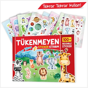 Tükenmeyen Sticker Kitabım (100+ Tekrar Tekrar Kullanılabilen