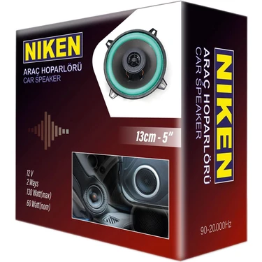 Niken Araç Hoparlörü 13cm 5inç 4 Ohm 130