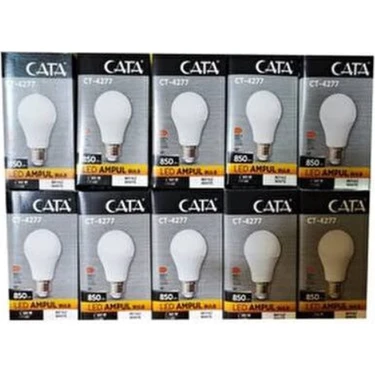 Cata 9W LED Ampul Beyaz 10 Lu Paket 6400 K 850 Lümen E27 Duy