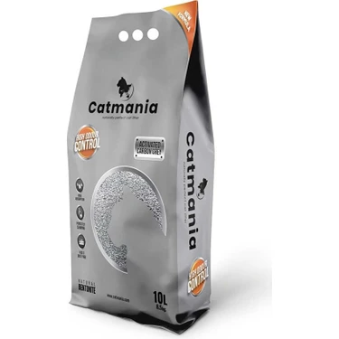 Catmania Aktif Karbonlu Kedi Kumu 10 Lt Karbonlu Koku ve Topaklaşan