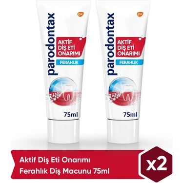 Parodontax Aktif Diş Eti Onarımı Ferahlık Diş Macunu 75 ml x 2