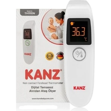 Kanz Dijital Temassız Alından Ateş Ölçer TH1110N Hassas Ölçüm ve Ergonomik Tasarım