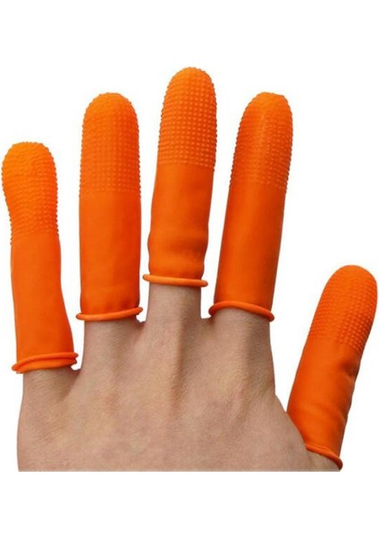 100 Parça Parmak Koruması Parmak Karyolaları Kayma Önleyici Parmak Uçları Eldivenleri (Yurt Dışından)