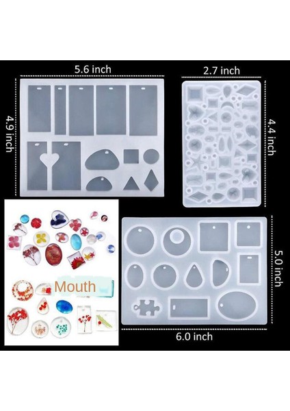 148 Silikon Reçine Takı Kalıpları Dahil Mücevherler Için Paket Reçine Kalıpları 184pcs (Sequins) (Yurt Dışından) fırsatları