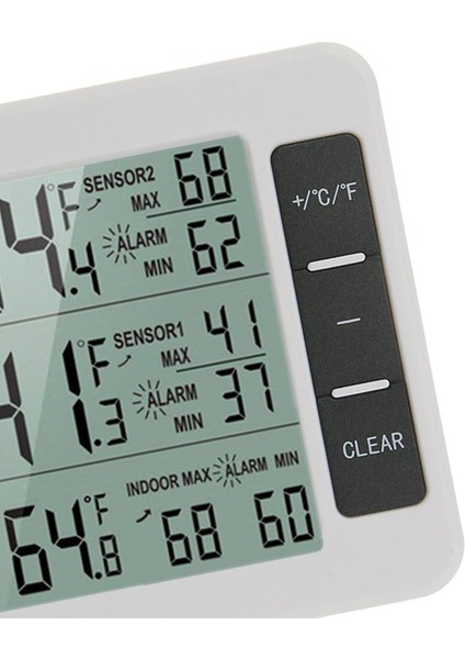 Kablosuz Buzdolabı Termometresi 2 Sensör Alarm Min/Maks Kayıt (Yurt Dışından) fiyatları