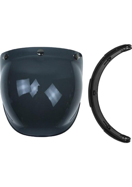 3-Snap Açık Yüz Kabarcık Visor Motosiklet Vizörü Yarı Yüz Mavi (Yurt Dışından) modelleri