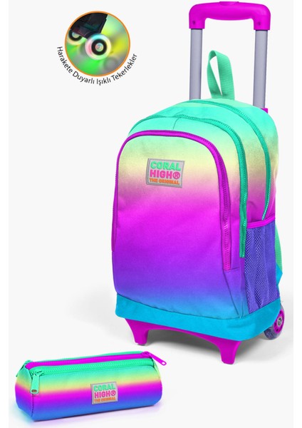 Kids Renk Geçişli Çekçekli 2'li Çanta Seti SET0223910
