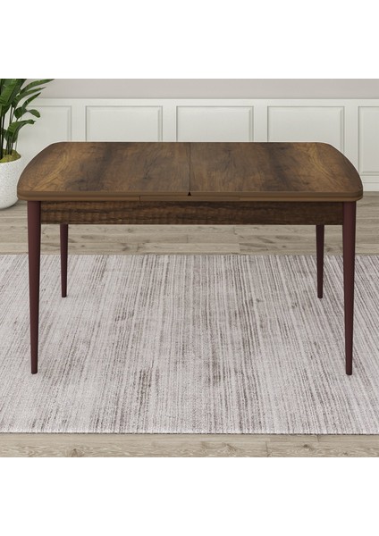 Rax Serisi Açılabilir 80x132 Barok Ahşap Desen Mutfak Masası Takımı 6 Cappucino Babyface Sandalye modelleri