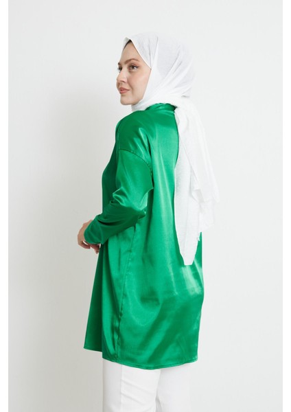 Saten Tunik-Benetton modelleri
