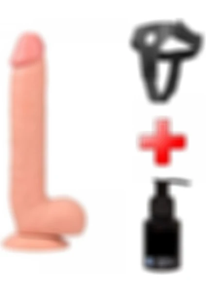 Sevindik Medikal 26 cm Belden Bağlamalı Vantuzlu Realistik Penis Anal Vajinal Dildo