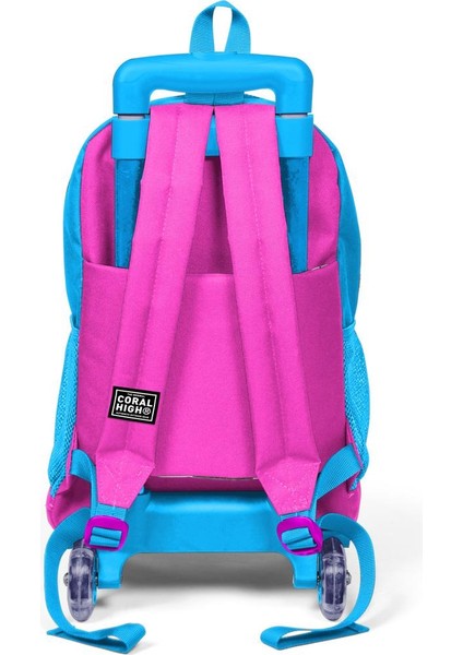 Kids Mavi Neon Pembe Unicorn Desenli Çekçekli 2'li Çanta Seti SET0223911 fırsatları