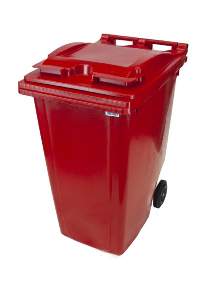 Kırmızı Plastik Ççpkonteyneri 360 lt