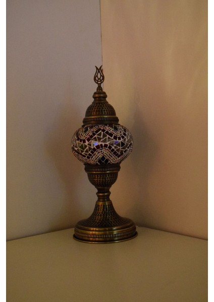 Karlıkturistik Mozaik Masa Lambası ,Mozaik Abajur,Masa Üstü Otantik Lamba,Dövme Desen Sıvama Lamba,Karışık Model19 fiyatları