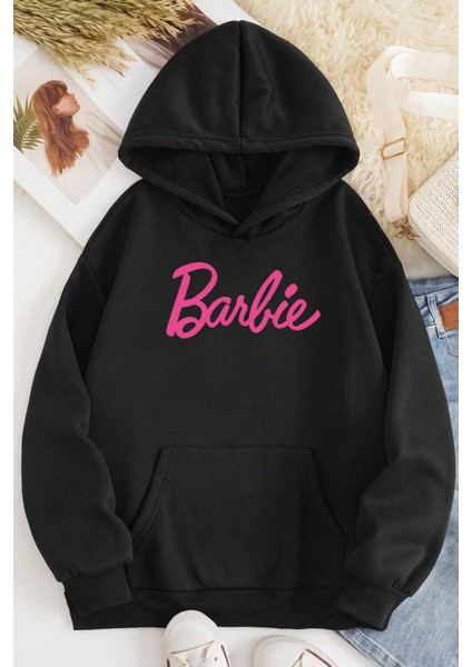 Only Trendwear Oversize Barbıe Baskılı Sweatshirt