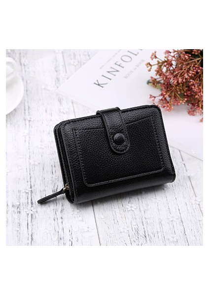 Bifold Kısa Çok Fonksiyonlu Toka Cüzdan Cüzdan (Yurt Dışından)