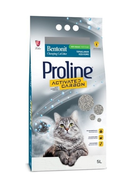 Prolıne 5lt Aktif Karbonlu Kedi Kumu