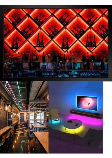 3 Metre 220 Volt Pembe Neon Led Tak Çalıştır 8x16mm Esnek Hortum Led Suya Dayanıklı Şerit Aydınlatma