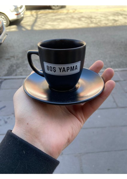 Favoriconsept Boş Yapma Siyah Fincan