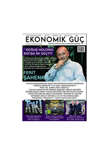 Sayı: 10 Kasım 2018 - Ocak 2019