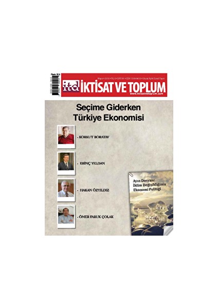 Iktisat Ve Toplum Dergisi Sayı: 91 Mayıs 2018