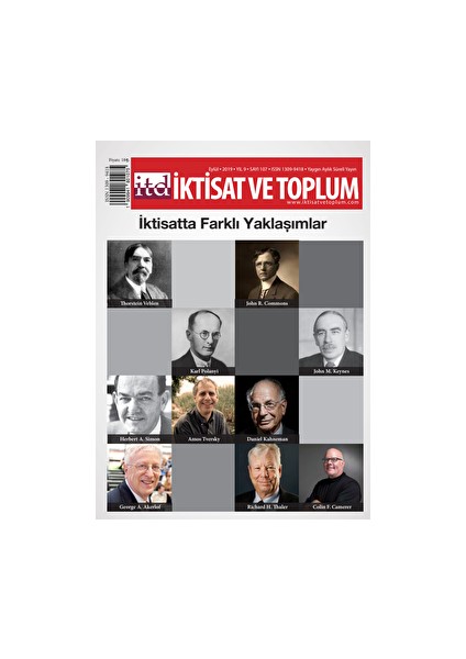Iktisat Ve Toplum Dergisi Sayı: 107 Eylül 2019